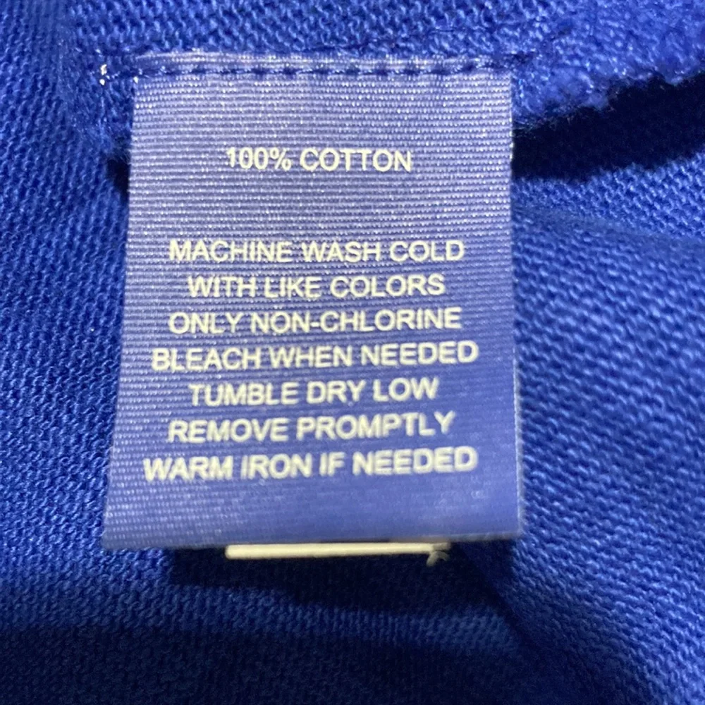 NWT JAbboud moisture control 100% cotton LS BLUE  V- neck MENS SWEATER; M Slim
